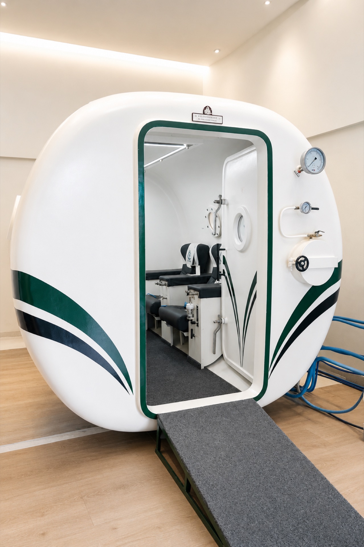 OXYNEST HBOT Chamber - Interior with Treatment Chairs