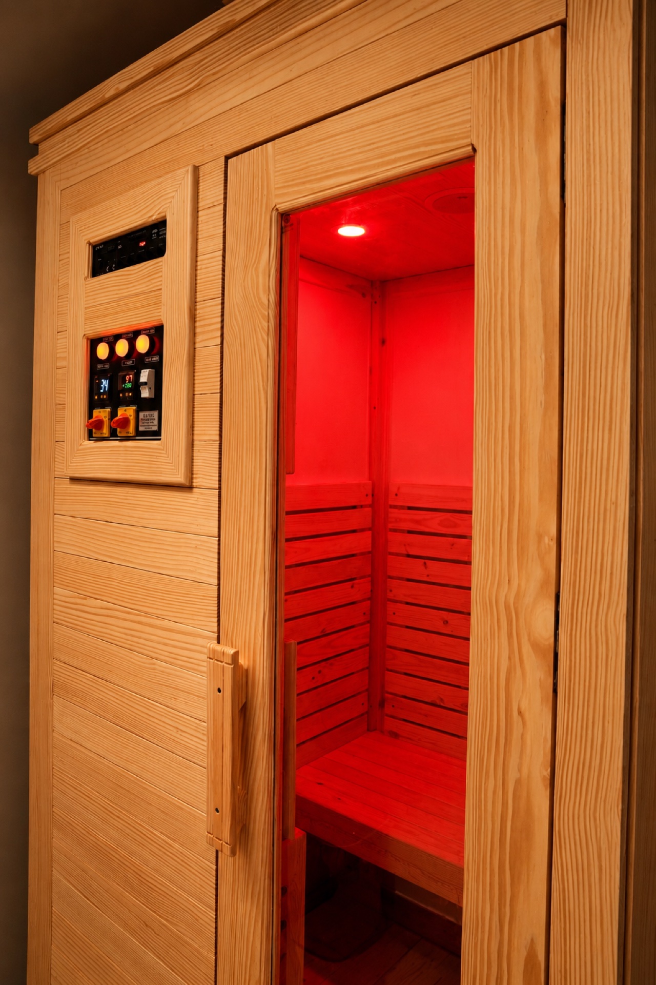 OXYNEST Infrared Sauna - Cabin & Controls